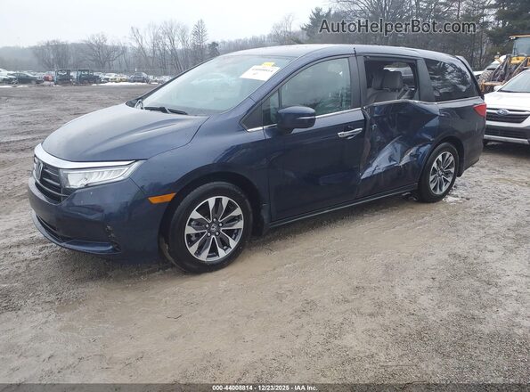 5FNRL6H66RB067646 2024 HONDA ODYSSEY Blue წინა მარცხენა ხედი სამი მეოთხედიდან