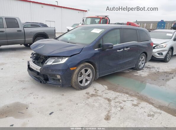 5FNRL6H70LB013713 2020 HONDA ODYSSEY Blue Առջևի ձախ երեք քառորդ տեսարան