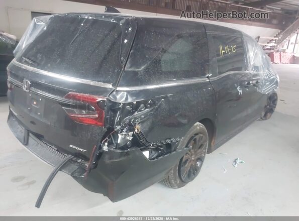 5FNRL6H70SB057693 2025 HONDA ODYSSEY Black Trasero derecho