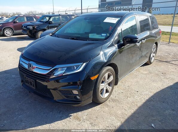 5FNRL6H71LB020086 2020 HONDA ODYSSEY Black Առջևի ձախ երեք քառորդ տեսարան
