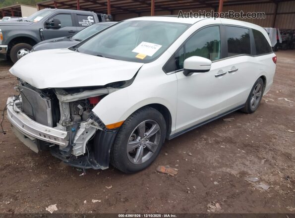 5FNRL6H72JB059914 2018 HONDA ODYSSEY White წინა მარცხენა ხედი სამი მეოთხედიდან