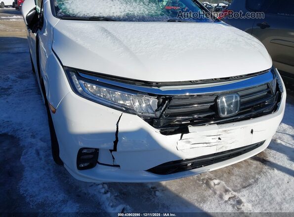 5FNRL6H72NB021539 2022 HONDA ODYSSEY White Instrument cluster view