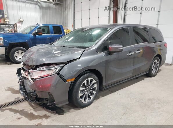5FNRL6H72NB023808 2022 HONDA ODYSSEY Gray Przód lewy