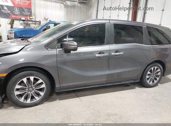 5FNRL6H72NB023808 2022 HONDA ODYSSEY Gray Widok wnętrza 360 stopni