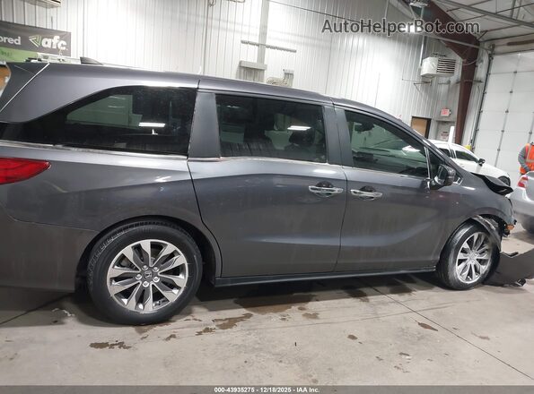 5FNRL6H72NB023808 2022 HONDA ODYSSEY Gray Widok wnętrza z tyłu