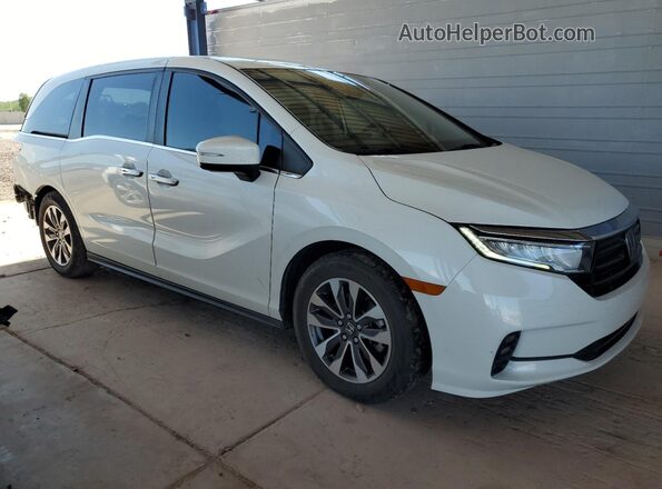 5FNRL6H73MB035044 2021 HONDA ODYSSEY White Delantero derecho