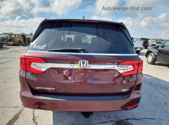 5FNRL6H75LB034542 2020 HONDA ODYSSEY Burgundy Vista trasera
