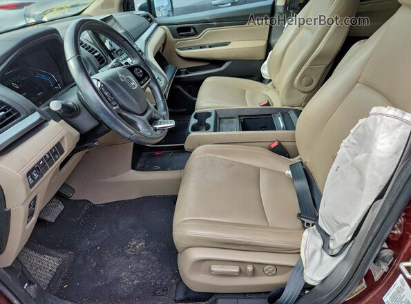 5FNRL6H75LB034542 2020 HONDA ODYSSEY Burgundy Vista interior delantera