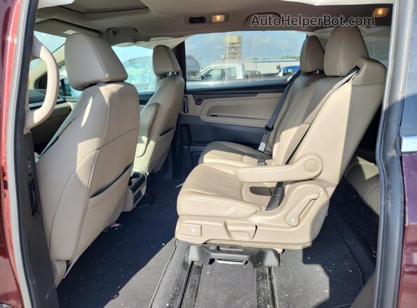 5FNRL6H75LB034542 2020 HONDA ODYSSEY Burgundy Vista interior trasera