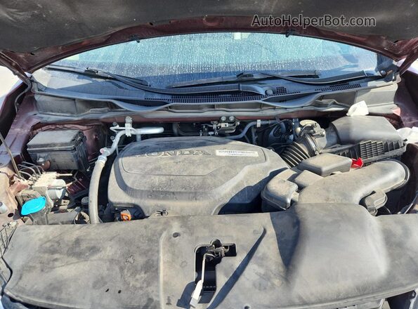5FNRL6H75LB034542 2020 HONDA ODYSSEY Burgundy Vista del compartimento del motor