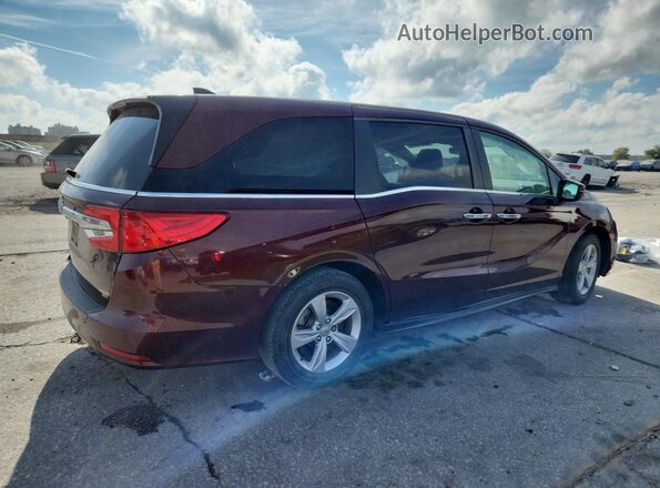 5FNRL6H75LB034542 2020 HONDA ODYSSEY Burgundy Trasero derecho