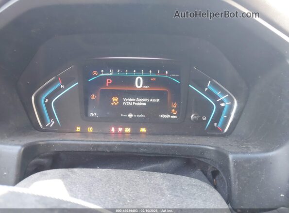 5FNRL6H75LB039448 2020 HONDA ODYSSEY White Widok tylnych siedzeń