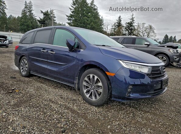 5FNRL6H75NB033992 2022 HONDA ODYSSEY Blue Przód prawy