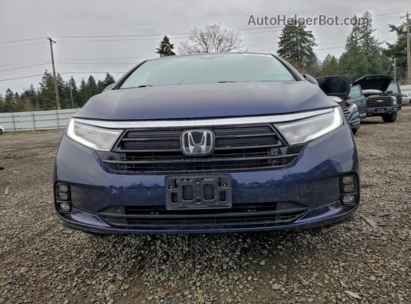 5FNRL6H75NB033992 2022 HONDA ODYSSEY Blue Widok z przodu