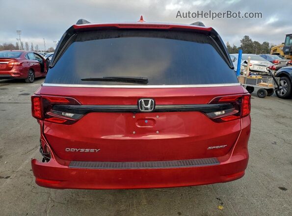 5FNRL6H75PB054926 2023 HONDA ODYSSEY Red 