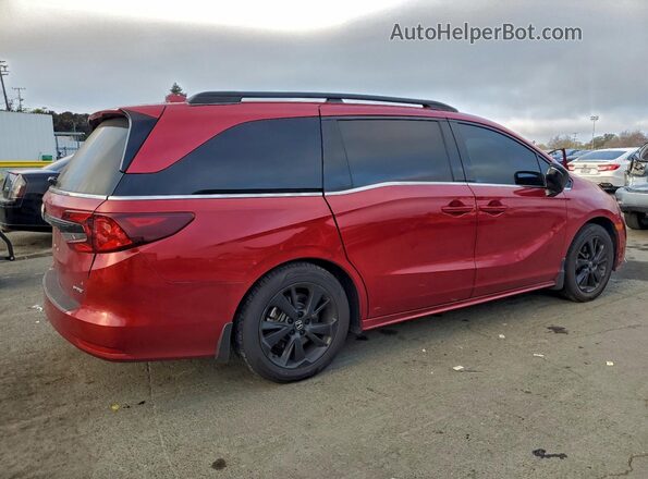 5FNRL6H75PB054926 2023 HONDA ODYSSEY Red 