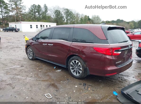 5FNRL6H76MB016245 2021 HONDA ODYSSEY Red Հետևի ձախ