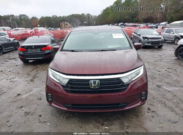 5FNRL6H76MB016245 2021 HONDA ODYSSEY Red Սարքավորումների վահանակի տեսք