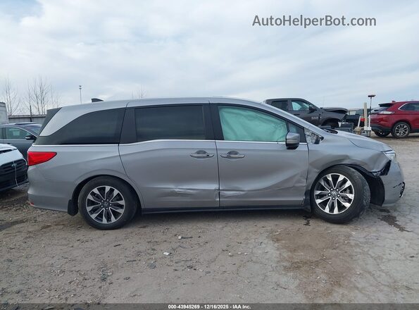 5FNRL6H76NB049408 2022 HONDA ODYSSEY Silver Вид задньої частини салону