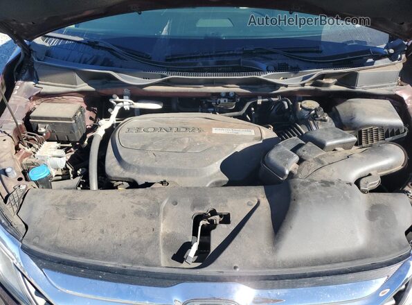 5FNRL6H78LB070063 2020 HONDA ODYSSEY Burgundy Widok komory silnika