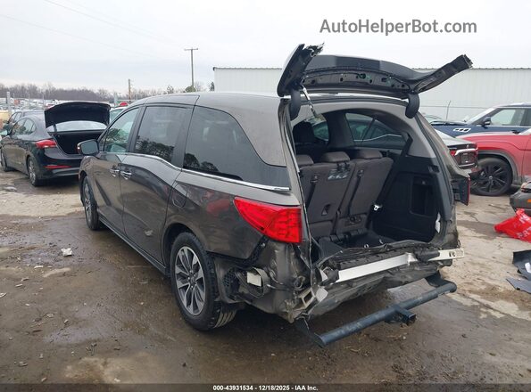 5FNRL6H78NB035493 2022 HONDA ODYSSEY Gray Задня ліва чверть