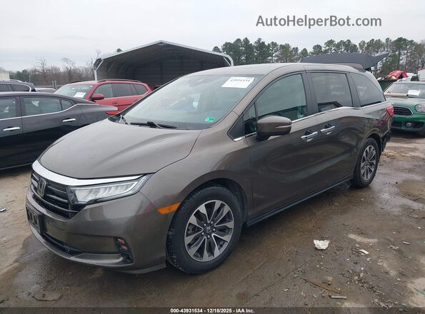 5FNRL6H78NB035493 2022 HONDA ODYSSEY Gray Передня ліва чверть