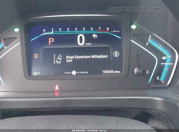 5FNRL6H78NB035493 2022 HONDA ODYSSEY Gray 