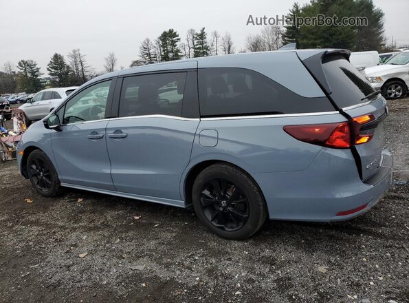 5FNRL6H79RB063292 2024 HONDA ODYSSEY Blue უკანა მარცხენა