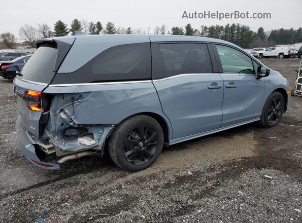 5FNRL6H79RB063292 2024 HONDA ODYSSEY Blue უკანა მარჯვენა
