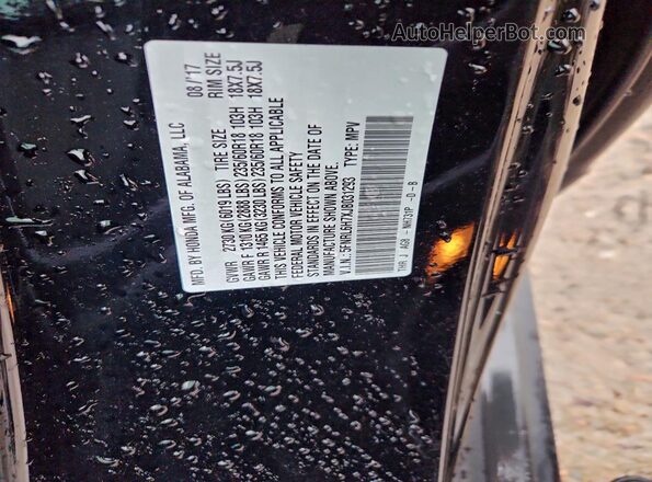 5FNRL6H7XJB031293 2018 HONDA ODYSSEY Black 