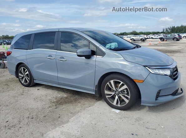 5FNRL6H80RB019769 2024 HONDA ODYSSEY Синий Передняя правая четверть