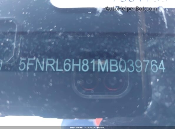 5FNRL6H81MB039764 2021 HONDA ODYSSEY Gray 