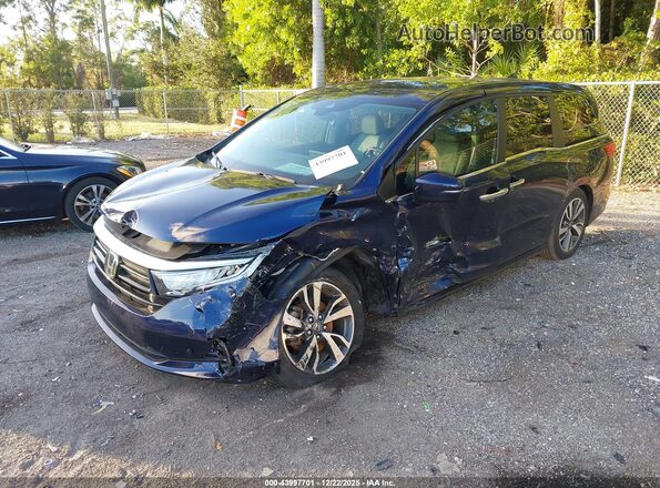 5FNRL6H81RB006724 2024 HONDA ODYSSEY Purple წინა მარცხენა ხედი სამი მეოთხედიდან
