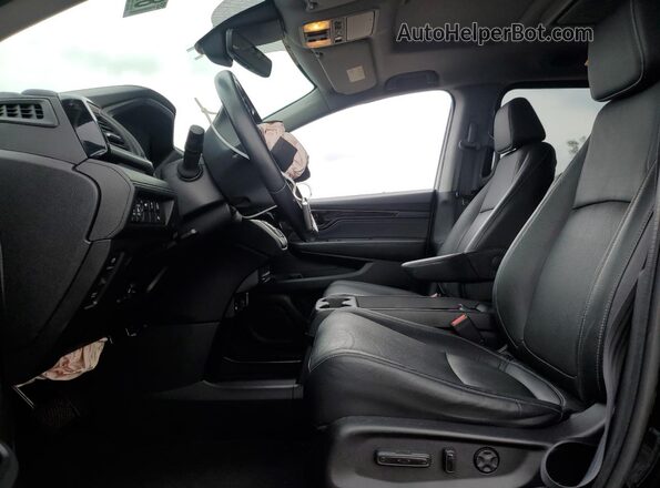 5FNRL6H84NB010602 2022 HONDA ODYSSEY Black Front interior view