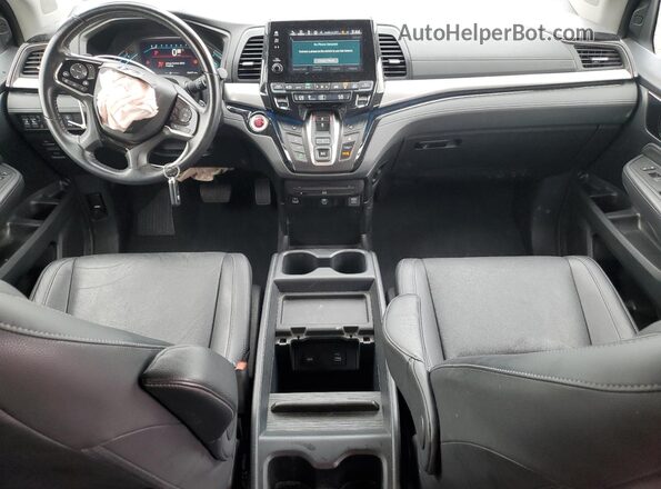 5FNRL6H84NB010602 2022 HONDA ODYSSEY Black Dashboard view