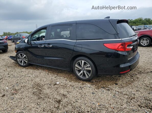 5FNRL6H84NB010602 2022 HONDA ODYSSEY Black Rear left