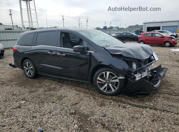 5FNRL6H84NB010602 2022 HONDA ODYSSEY Black Front right