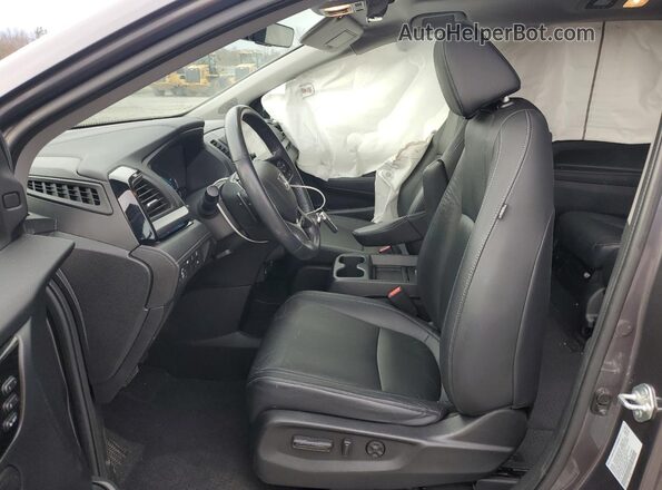 5FNRL6H85MB032574 2021 HONDA ODYSSEY Серый Вид салона спереди