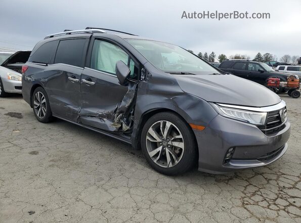 5FNRL6H85MB032574 2021 HONDA ODYSSEY Серый Передняя правая четверть