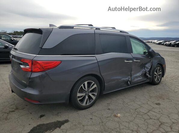 5FNRL6H85MB032574 2021 HONDA ODYSSEY Серый Задняя правая четверть