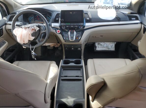 5FNRL6H88PB011867 2023 HONDA ODYSSEY White Widok deski rozdzielczej