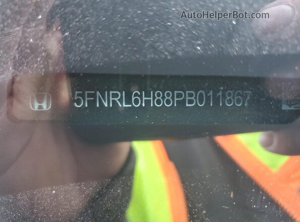5FNRL6H88PB011867 2023 HONDA ODYSSEY White Widok naklejki z numerem VIN