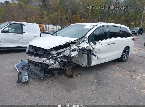 5FNRL6H94JB001840 2018 HONDA ODYSSEY White Vista tres cuartos delantera izquierda