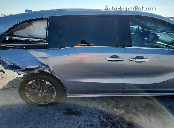 5FNRL6H96NB003773 2022 HONDA ODYSSEY Silver Вид задньої частини салону