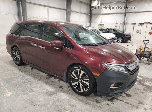 5FNRL6H98JB068862 2018 HONDA ODYSSEY Maroon 
