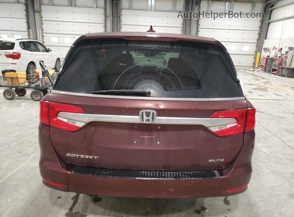 5FNRL6H98JB068862 2018 HONDA ODYSSEY Maroon 