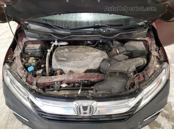 5FNRL6H98JB068862 2018 HONDA ODYSSEY Maroon 