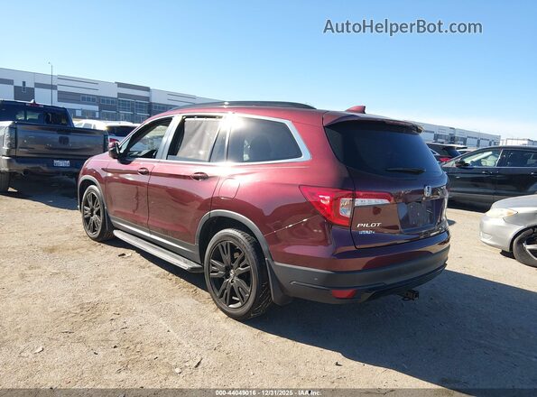 5FNYF5H2XNB005221 2022 HONDA PILOT Maroon Trasero izquierdo