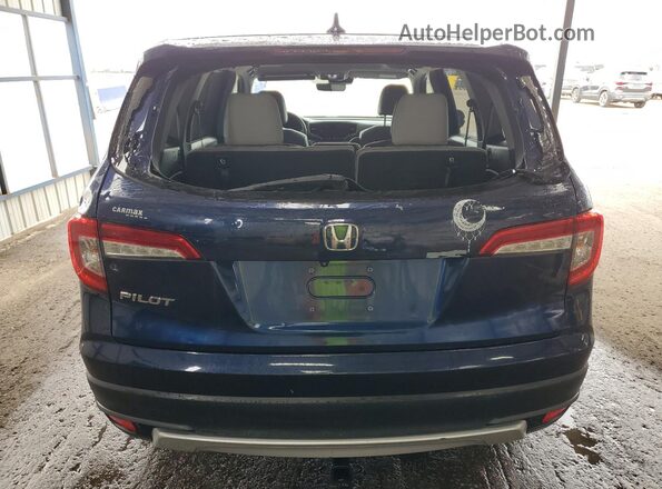 5FNYF5H52KB003131 2019 HONDA PILOT Blue Widok z tyłu
