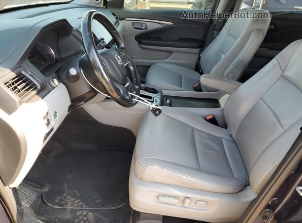 5FNYF5H52KB003131 2019 HONDA PILOT Blue Widok wnętrza z przodu